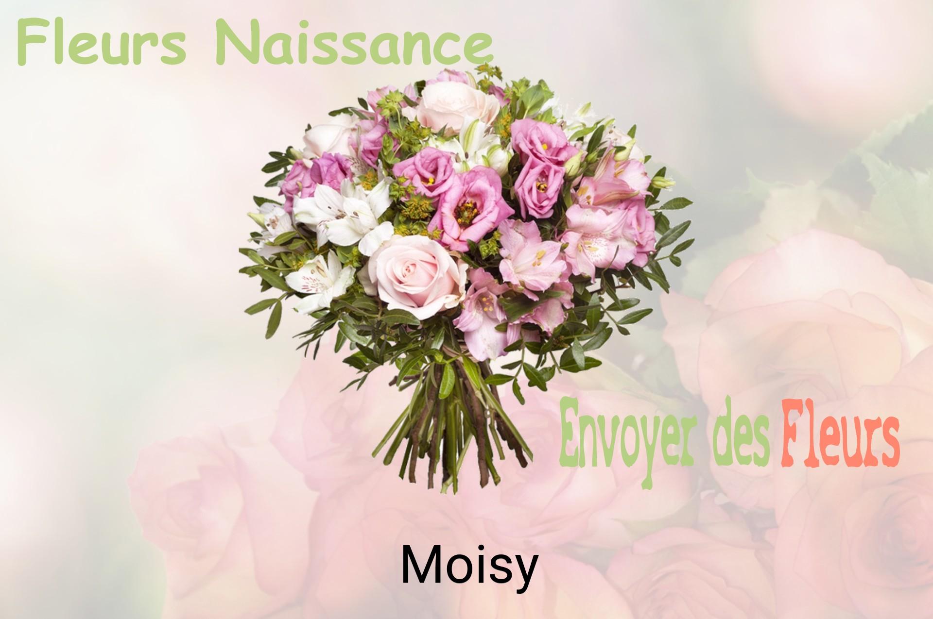 Bouquet de fleurs de naissance livré à Moisy